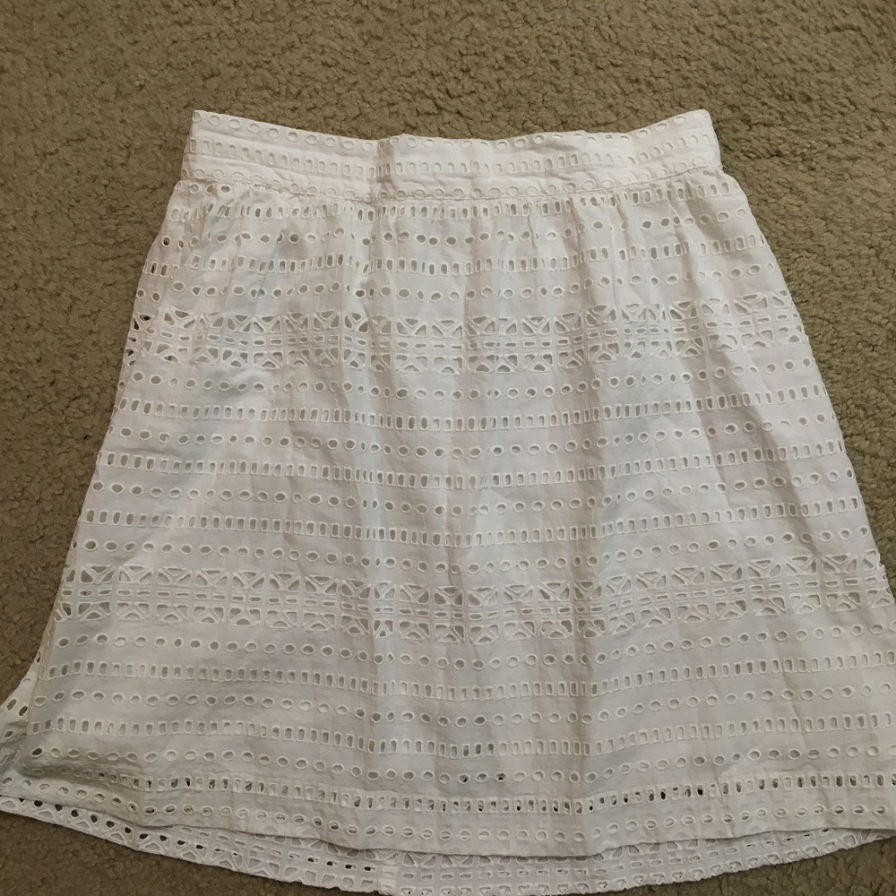 Loft white skirt